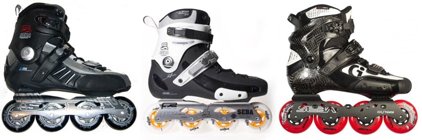 Quelques uns des modèles de roller de Seba Quelques uns des modèles de roller de Seba