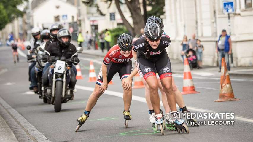 Peloton femmes à Rennes sur Roulettes