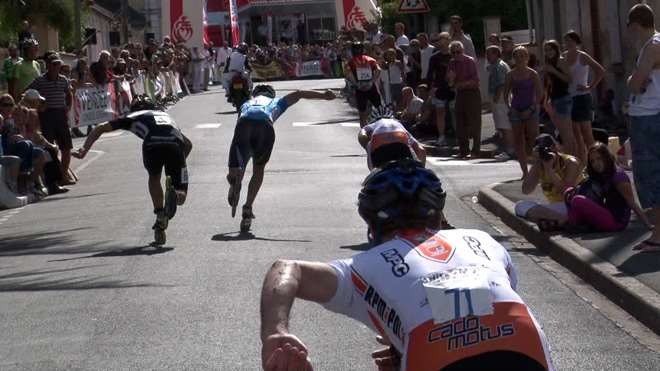 Victoire de Thomas Boucher au Sprint en 2010 aux Herbiers