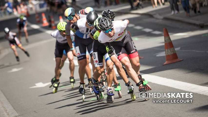 peloton hommes marathon roller rennes sur roulettes 2018