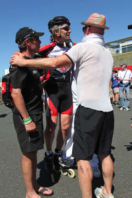 Philippe Coussy, vainqueur des 24 Heures du mans roller 2011 en solitaire