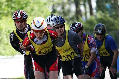 Philippe Coussy en tête de peloton solo