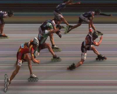 photo finish sprint final marathon berlin 2008