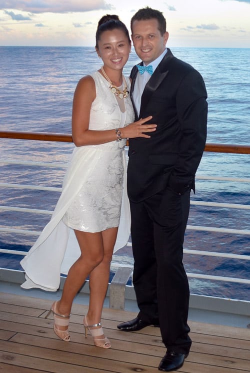 Alexander Bont and his wife Soo Yeon Bont Alexander Bont et sa femme Soo Yeon Bont