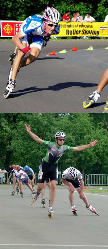 Résultats du championnat de France de roller course sur route à Plaisance du Touch en 2009