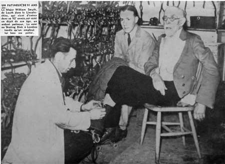 Photo : un patineur à roulettes de 91 ans en 1939