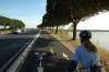 La piste cyclable de Montpellier à Carnon (34)