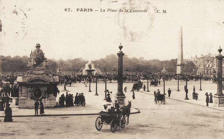 La Place de la Concorde aux environs de 1900