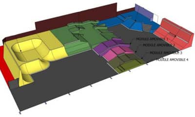 Le plan du skatepark d'Angoulême