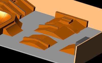 Vue 3D des funbox centrales