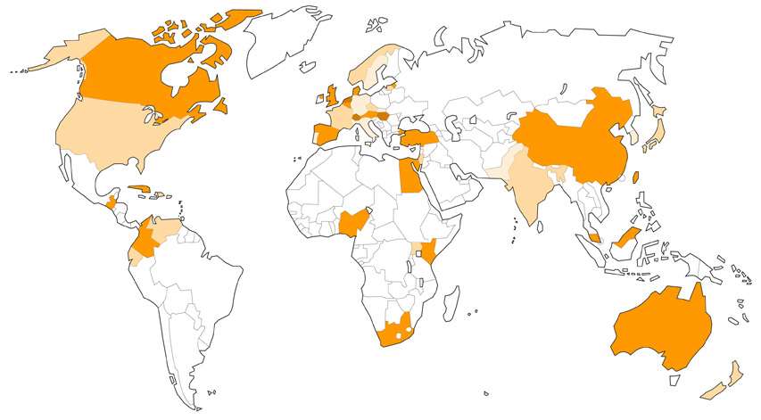 planisphere mondial course 2013