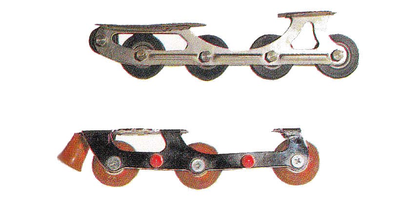 Platines à trois roues d'URSS (1960) et Triskate (1980)