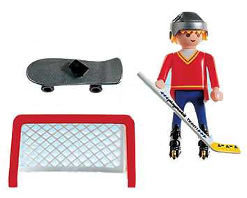 Des Playmobil roller et skateboard
