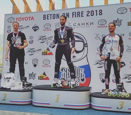 Les français 1er et 2ème du Beton on Fire de Sochi 2018 (Russie)
