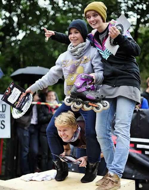 Podium dames WSX Moscou