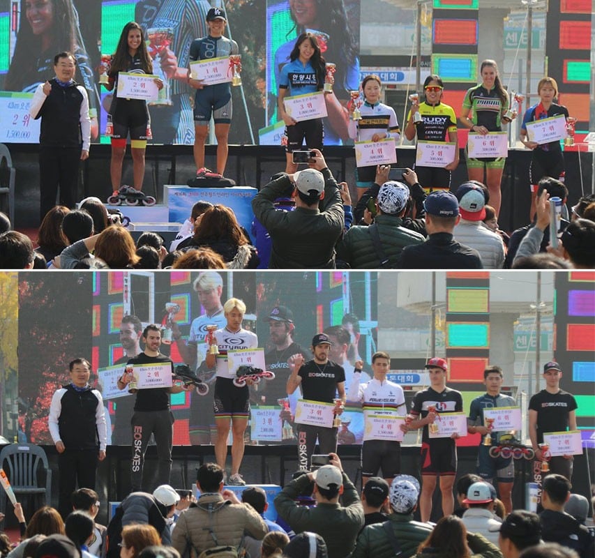 Résultats du marathon roller de Jeonju 2018 (Corée du Sud)