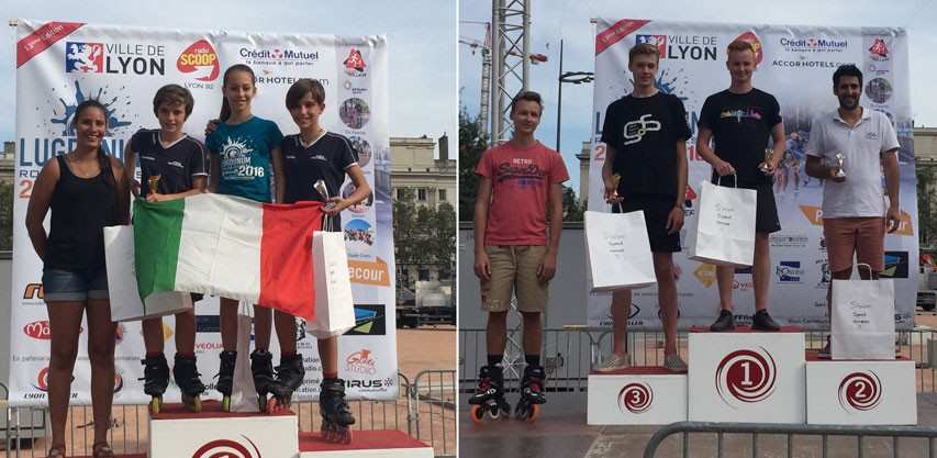 Résultats des épreuves de roller slalom au Lugdunum Contest 2016