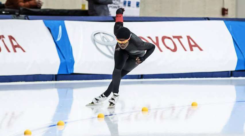 Erin Jackson en action sur glace (droits réservés) Erin Jackson en action sur glace (droits réservés)