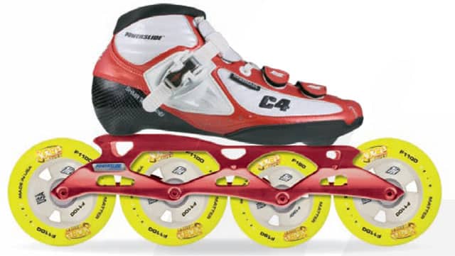 Powerslide C4 white / red 2008 (fr)