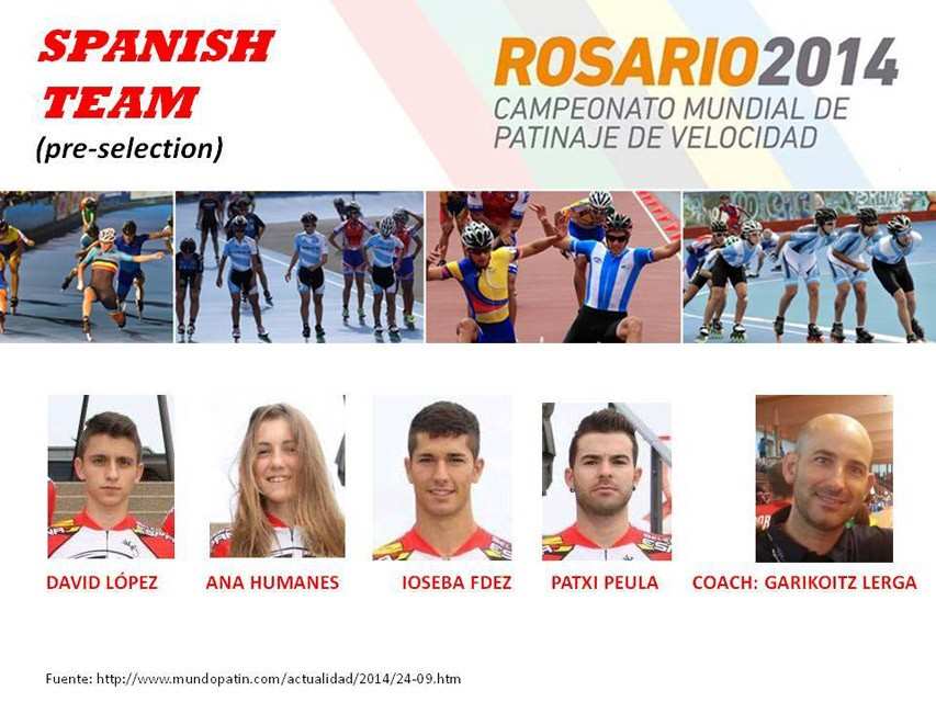 pre selection espagnole mondial roller course 2014
