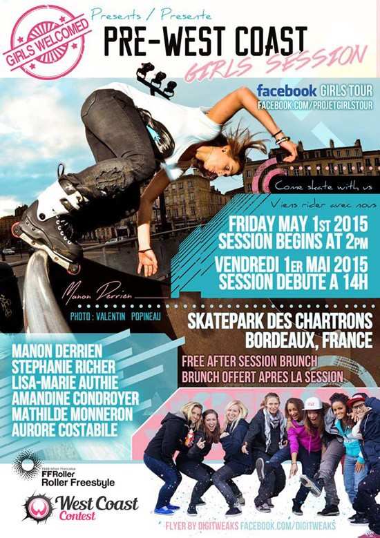 Pré West Coast Girls Session 2015 à Bordeaux (33)