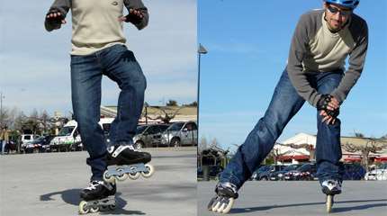 Bases : les premiers pas en roller