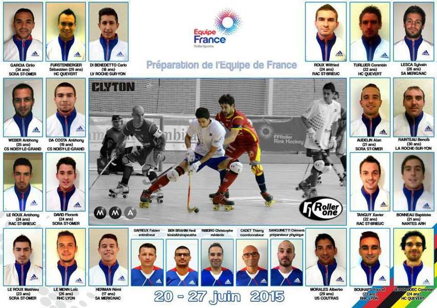 Equipe de France Rink-hockey : 20 joueurs présélectionnés en stage de préparation