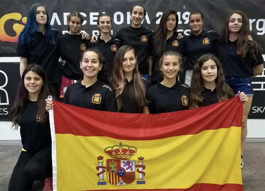 La présélection roller freestyle Espagnole 2019 en préparation à Valladolid