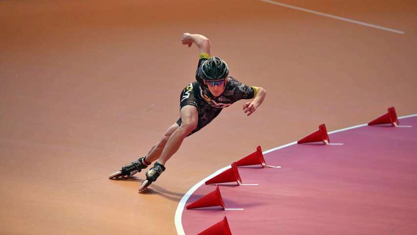 Patineur Arma Racing en action