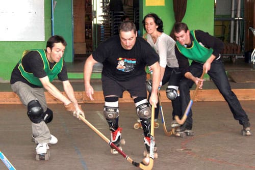 Entrainement adulte au rink hockey