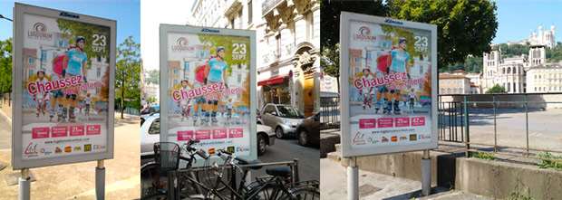 Le Lugdunum Roller Contest sur les panneaux Decaux