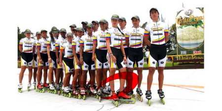 presentation officielle equipe roller colombienne mondial gijon 2008