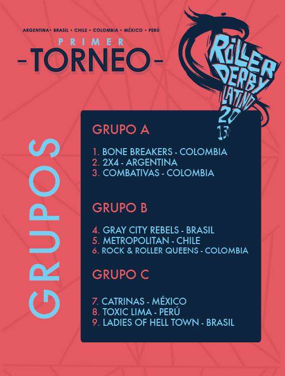 Le premier tournoi latino-americain de roller derby en live!