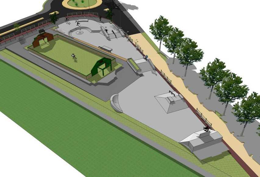 La « skate plaza » de Saint-Aunes sort de terre (34)