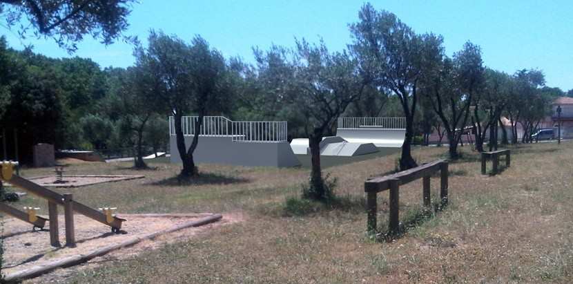 projet skatepark saint bres 2012