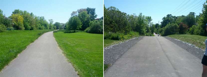 Piste cyclable sur les derniers 10 km