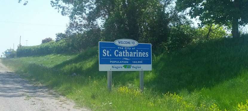 Arrivée à proximité de St. Catharines