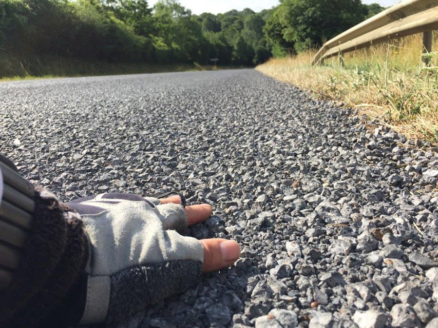 Les roues après le raid