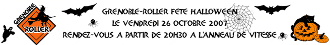 Randonnée Roller Halloween 2007 à Grenoble (38)