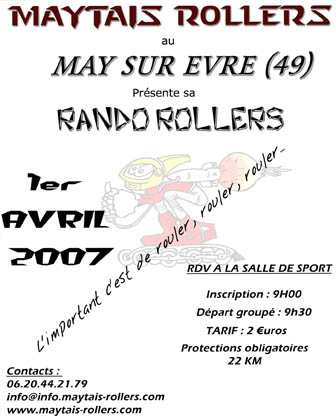 Randonnée Roller 2007 au May-sur Evre (49)