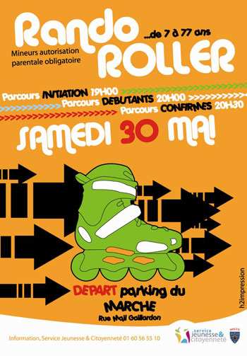Randonnée roller familiale 2009 à Melun (77)