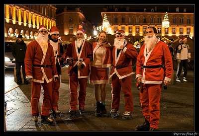 Rando Père Noël réussie à Toulouse (31)