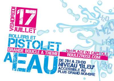 Randonnée roller pistolet à eau 2009 à Toulouse (31)