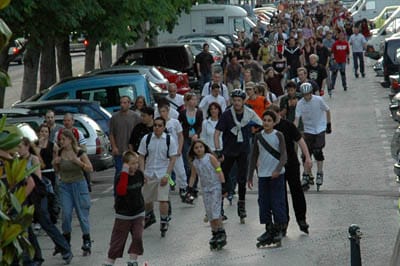 Randonnée roller à Nancy