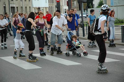 Randonnée roller à Nancy