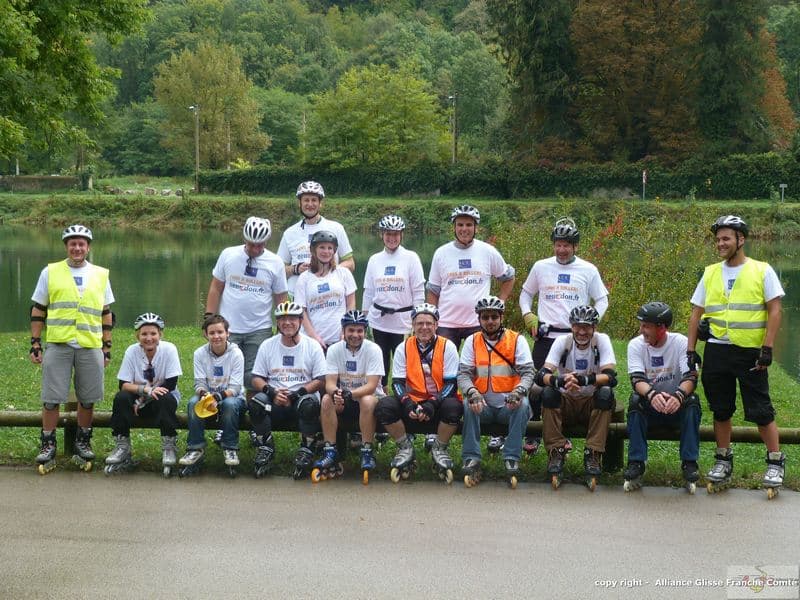 Randonnée roller Neurodon Besançon 2012