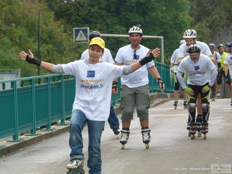 Randonnée roller Neurodon Besançon 2012