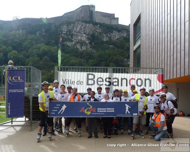 Randonnée roller Neurodon Besançon 2012