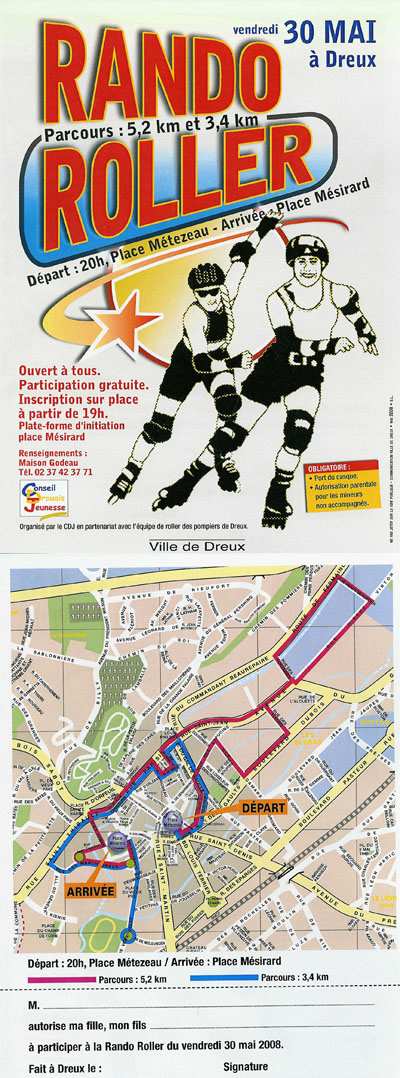 Randonnée roller 2008 à Dreux (28)