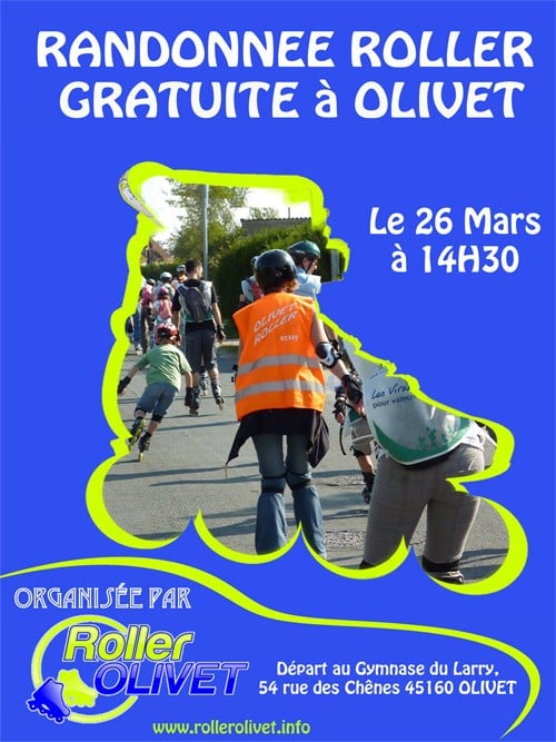 Randonnée en roller de mars 2017 sur Olivet (45)